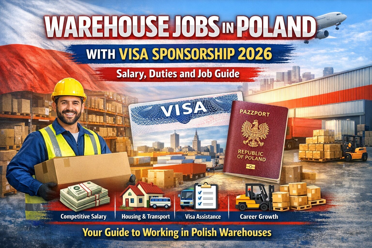 warehouse jobs in Poland with visa sponsorship 2026 workers in logistics warehouse