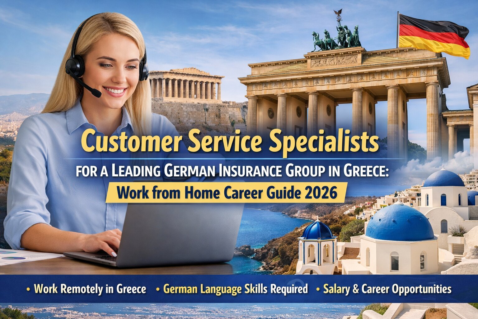 German customer service jobs in Greece 2026 remote work Athens multilingual support career